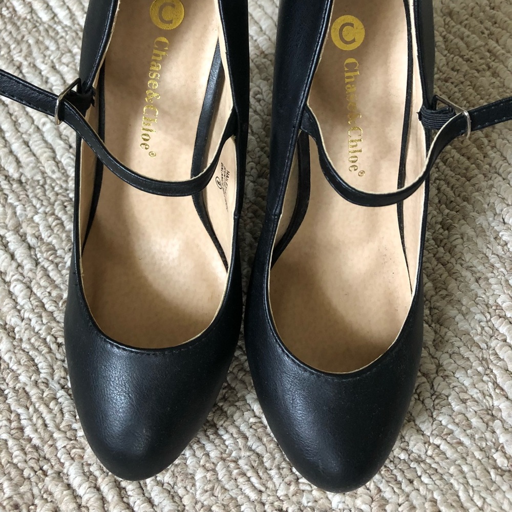 Chase & Chloe - Black Mary Jane pumps, never worn